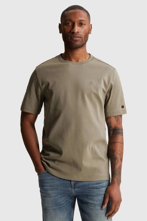 Cast Iron regular fit T-shirt groen