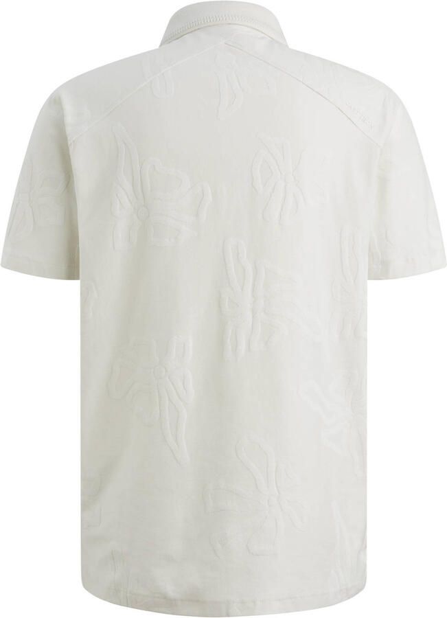 Cast Iron regular gebloemde polo beige - Foto 2