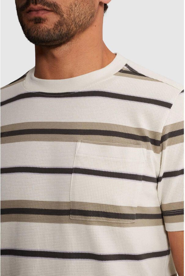 CAST IRON Heren Polo's & T-shirts Regular Fit Stripe Waffle Multi - Foto 6