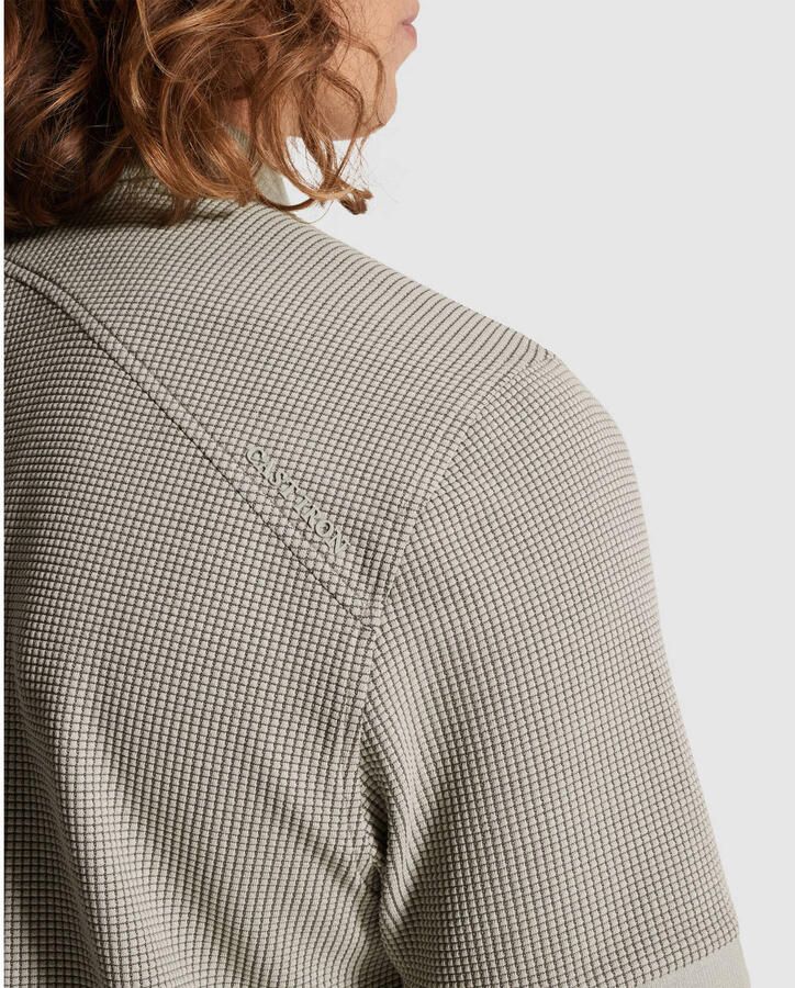 CAST IRON Heren Polo's & T-shirts Regular Fit Two Tone Waffle Lichtblauw - Foto 6