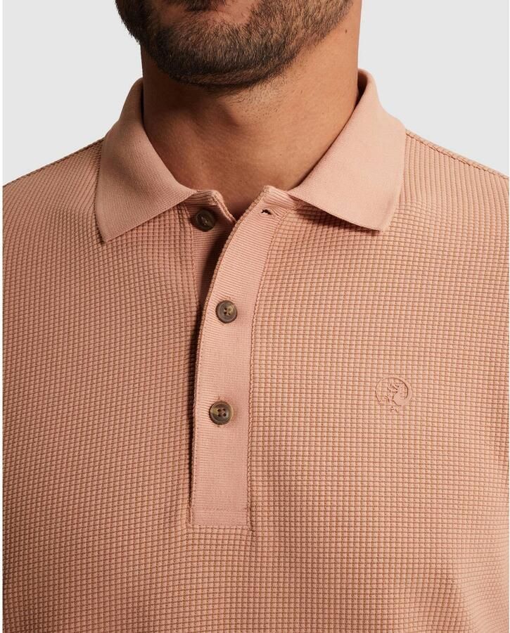 Cast Iron regular polo gebreid zalm - Foto 2