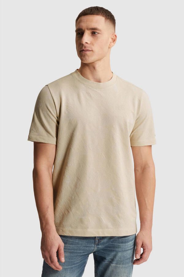 Cast Iron regular T-shirt beige