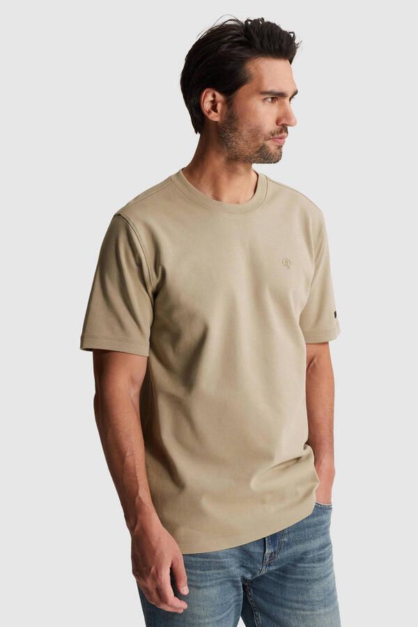 CAST IRON Heren Polo's & T-shirts Regular Fit Interlock Beige - Foto 5