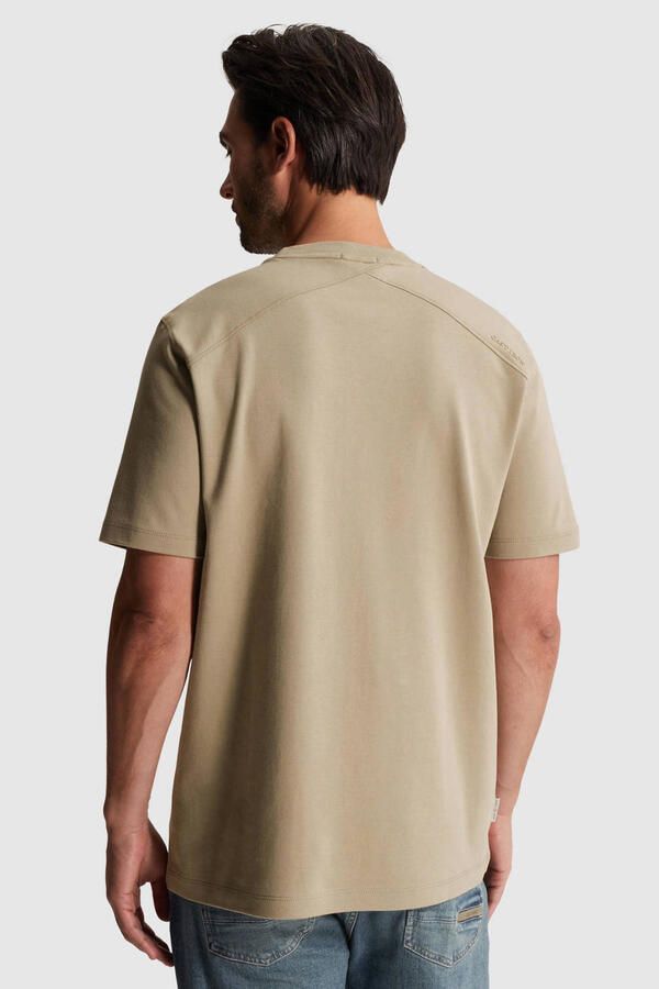 CAST IRON Heren Polo's & T-shirts Regular Fit Interlock Beige - Foto 7