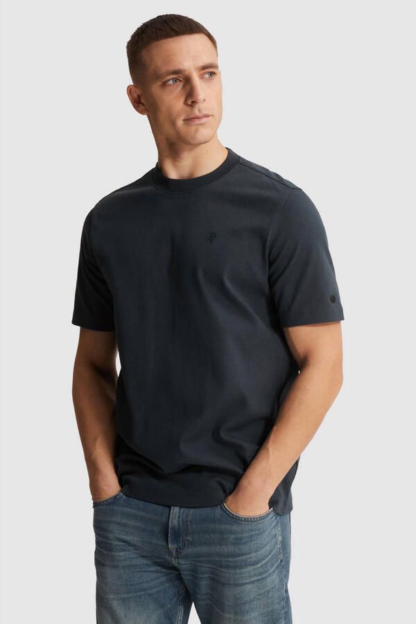 CAST IRON Heren Polo's & T-shirts Regular Fit Interlock Donkerblauw - Foto 5