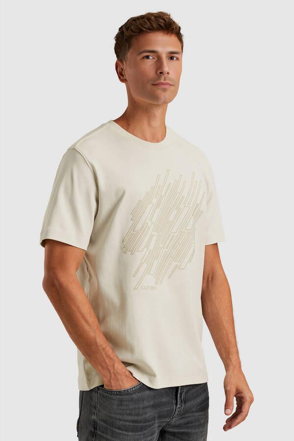 Cast Iron T-shirt Korte Mouw T-shirt Print Ecru - Foto 2