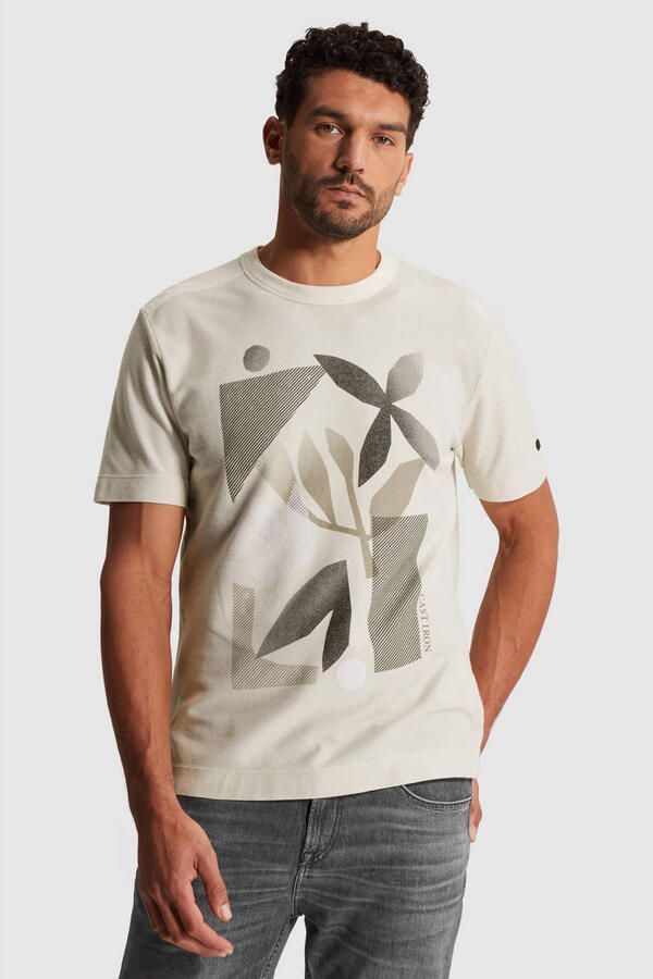 Cast Iron T-shirt Korte Mouw T-shirt Print Ecru