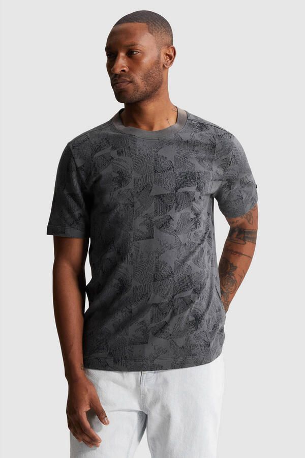 Cast Iron regular T-shirt grijs