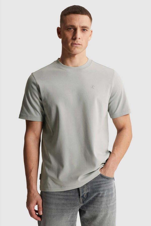 CAST IRON Heren Polo's & T-shirts Regular Fit Interlock Lichtgrijs - Foto 5