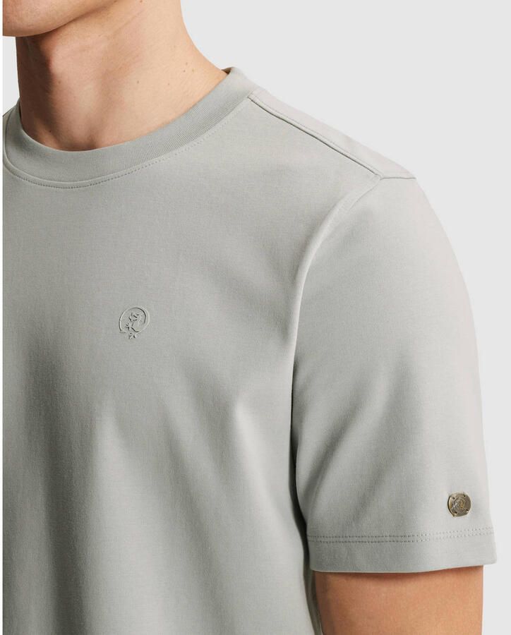 CAST IRON Heren Polo's & T-shirts Regular Fit Interlock Lichtgrijs - Foto 6