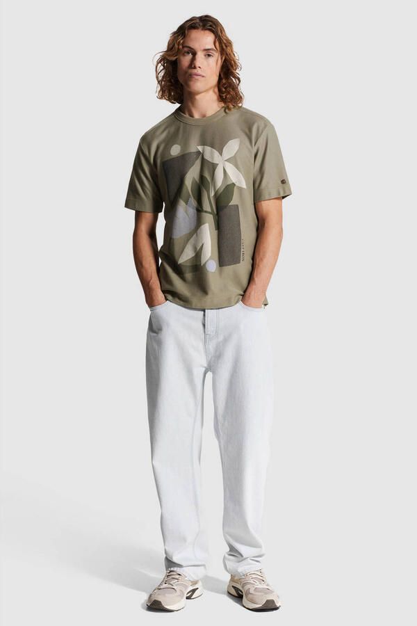 Cast Iron regular T-shirt grijsgroen - Foto 3