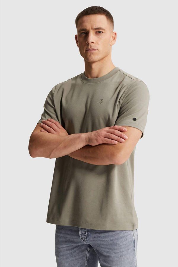 CAST IRON Heren Polo's & T-shirts Regular Fit Interlock Khaki - Foto 5