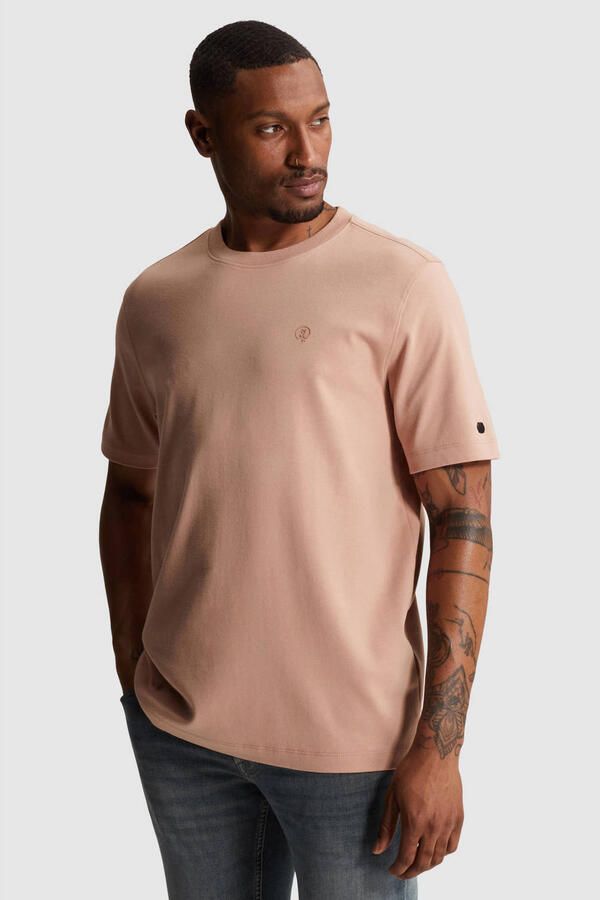 CAST IRON Heren Polo's & T-shirts Regular Fit Interlock Perzik - Foto 6