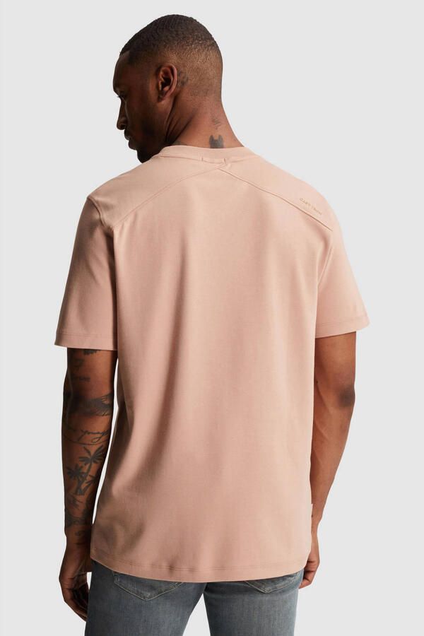 CAST IRON Heren Polo's & T-shirts Regular Fit Interlock Perzik - Foto 7
