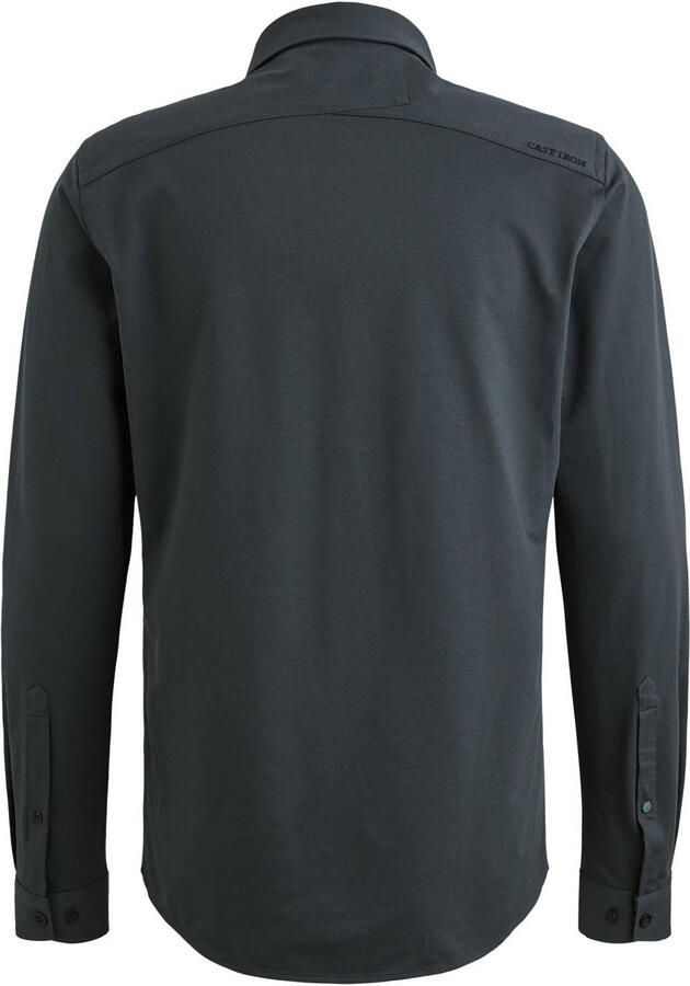 CAST IRON Heren Overhemden Cf Tech Twill Jersey Donkerblauw - Foto 5