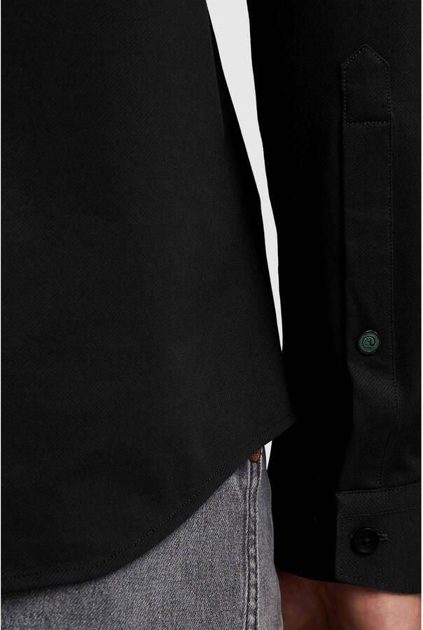 CAST IRON Heren Overhemden Cf Tech Twill Jersey Zwart - Foto 6