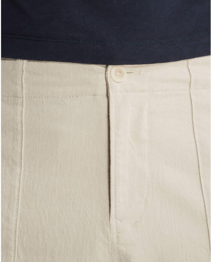 Cast Iron relaxed casual short met linnen beige - Foto 3