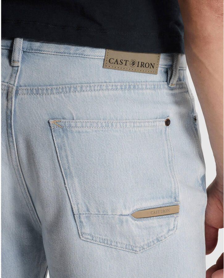 Cast Iron relaxed short light blue denim - Foto 2