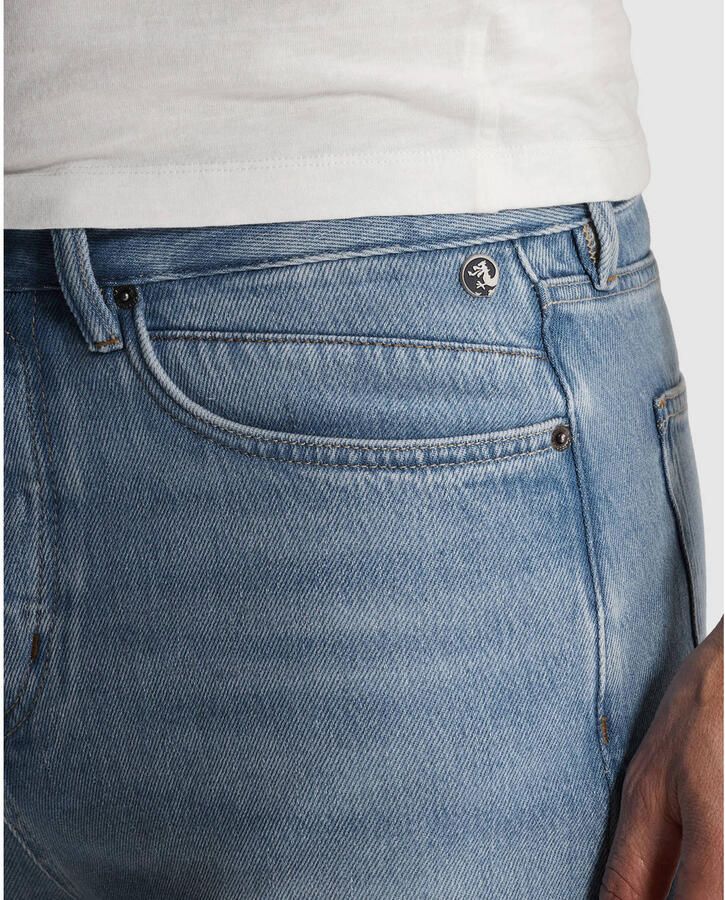 Cast Iron relaxed short light blue denim - Foto 2