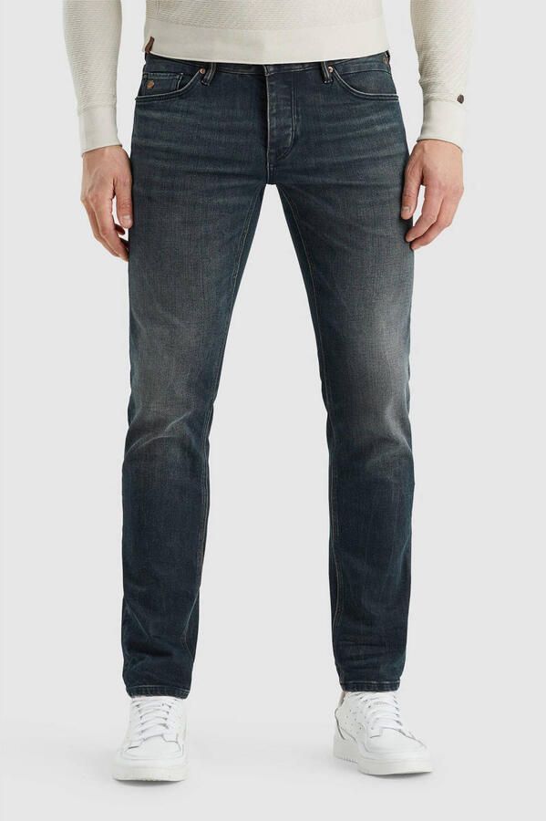 CAST IRON Heren Jeans Riser Slim Earth Blue Jeans Donkerblauw