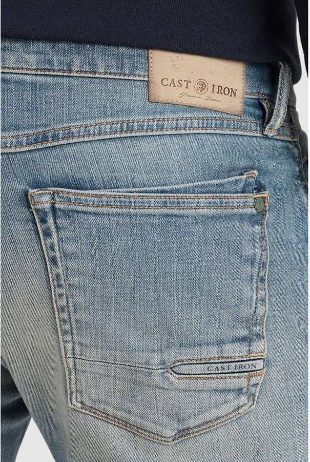 CAST IRON Heren Jeans Shiftback Tapered Desert Sand Finish Blauw - Foto 5