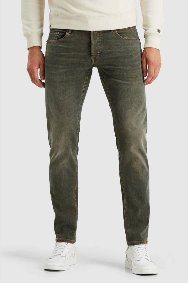 Cast Iron SHIFTBACK tapered regular fit jeans true green coast