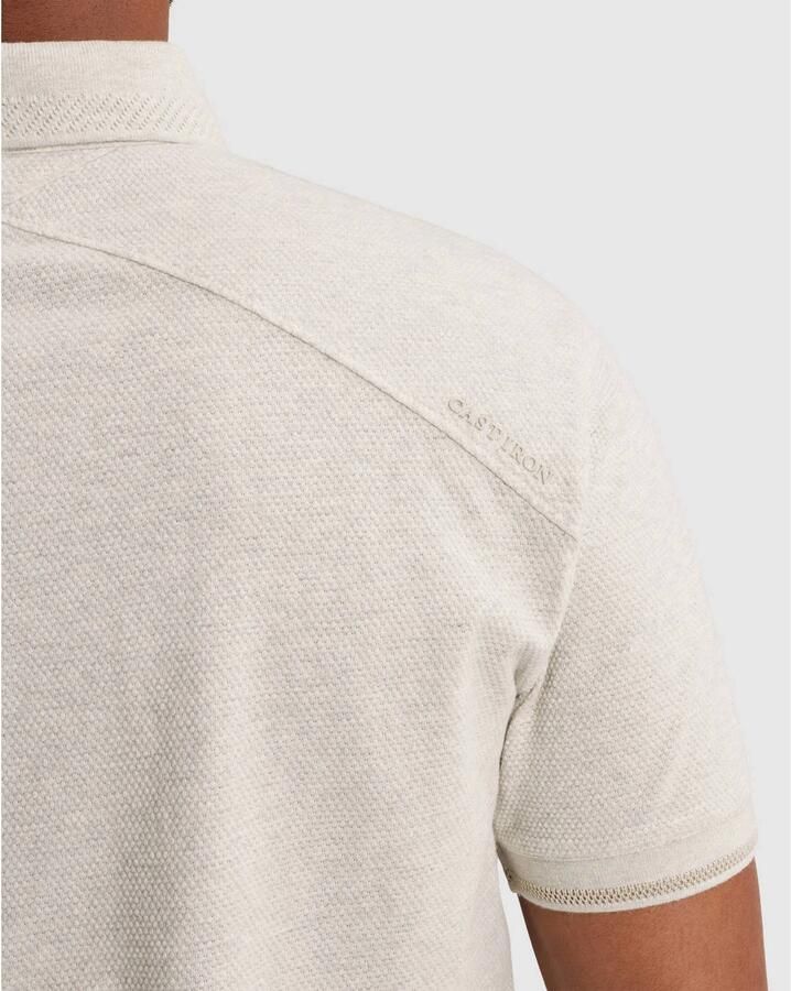 Cast Iron slim fit polo naturel - Foto 2