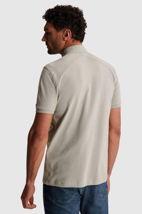 CAST IRON Heren Polo's & T-shirts Slim Fit Fine Pique Essential Lichtgrijs - Foto 6
