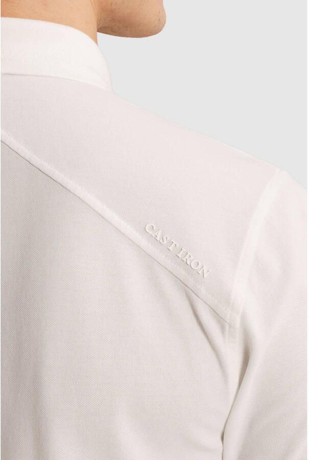 CAST IRON Heren Polo's & T-shirts Slim Fit Fine Pique Essential Wit - Foto 7