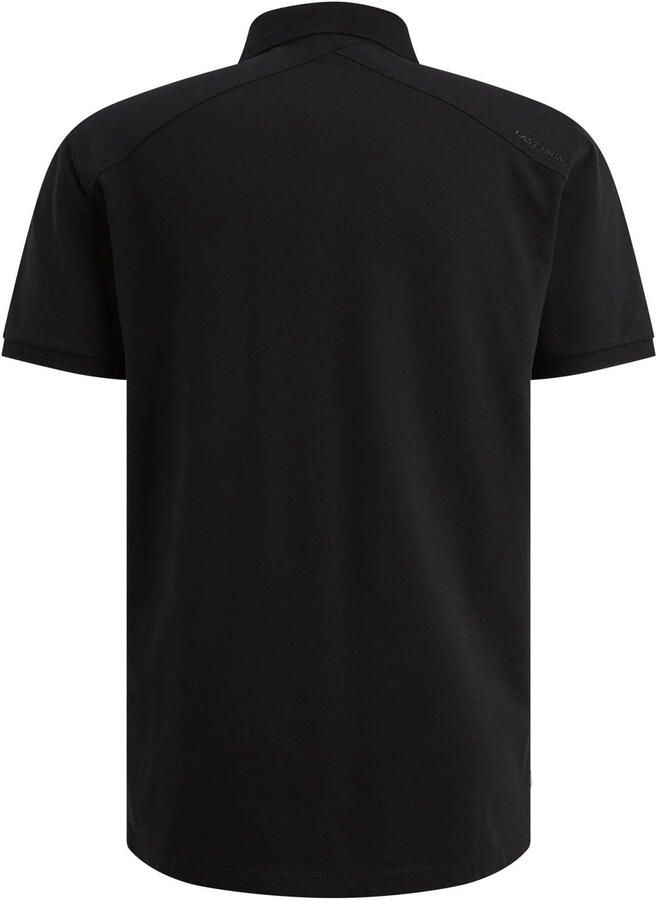 CAST IRON Heren Polo's & T-shirts Slim Fit Fine Pique Essential Zwart - Foto 6