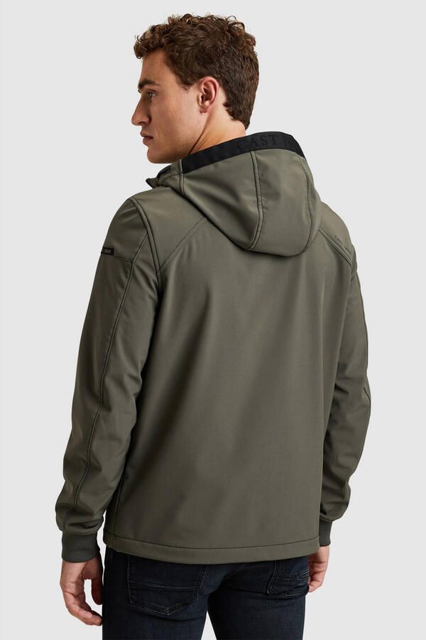 Cast Iron Superbolt Softshell Jas met Afneembare Capuchon Green Heren - Foto 2