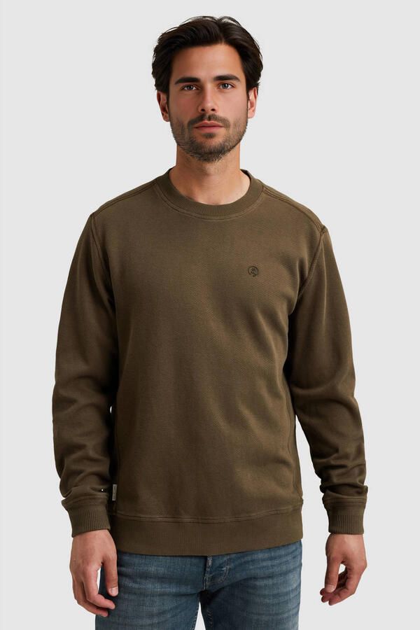 CAST IRON Heren Truien & Vesten Regular Fit Twill Bruin - Foto 7