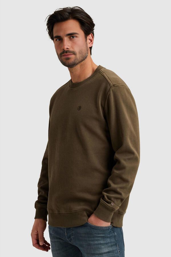 CAST IRON Heren Truien & Vesten Regular Fit Twill Bruin - Foto 6