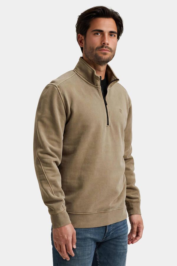 CAST IRON Heren Truien & Vesten Regular Fit Peached Overdye Beige - Foto 5