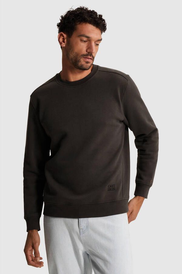 CAST IRON Heren Truien & Vesten Relaxed Fit Graphic Donkergrijs - Foto 5