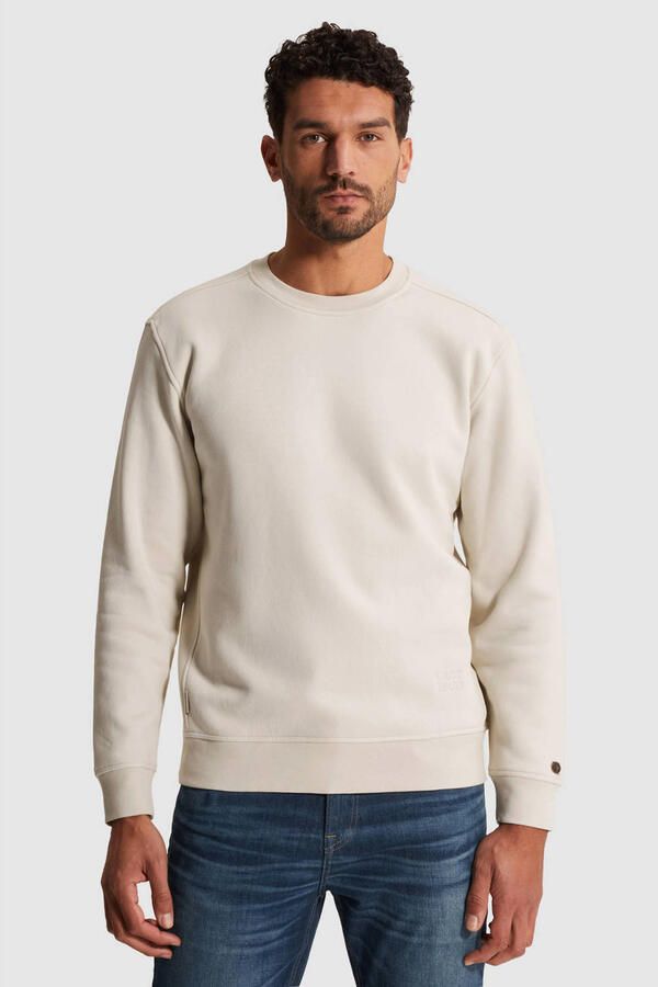 CAST IRON Heren Truien & Vesten Relaxed Fit Graphic Ecru - Foto 5