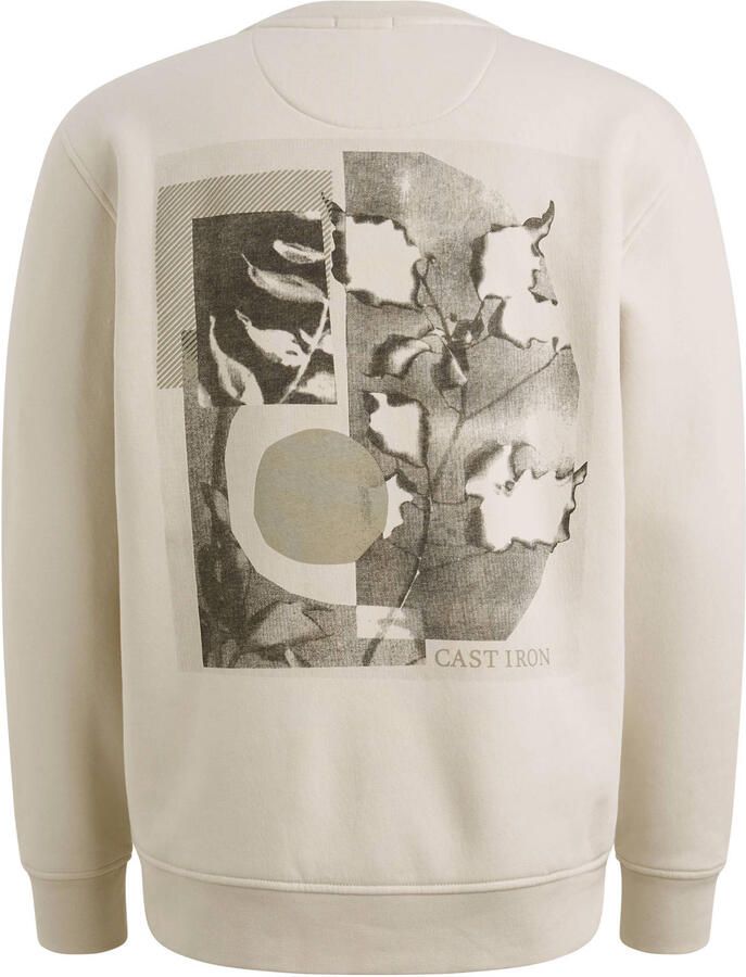 CAST IRON Heren Truien & Vesten Relaxed Fit Graphic Ecru - Foto 6