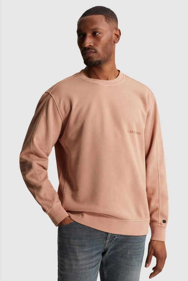 CAST IRON Heren Truien & Vesten Relaxed Fit Sweat Gd Perzik - Foto 5