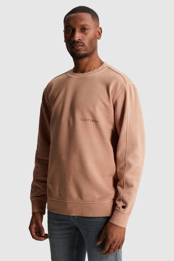 CAST IRON Heren Truien & Vesten Relaxed Fit Sweat Gd Perzik - Foto 7