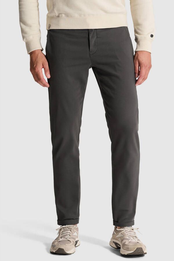 CAST IRON Heren Broeken Cylas Tapered Chino Megda Power Donkergrijs - Foto 4