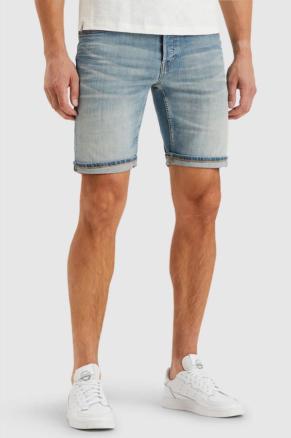 Cast Iron tapered denim short lichtblauw - Foto 3
