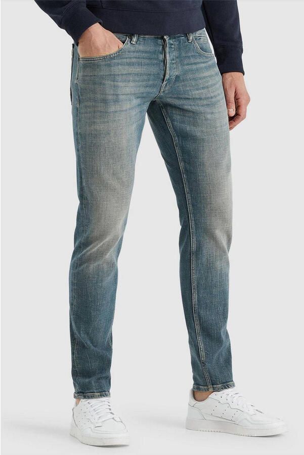 CAST IRON Heren Jeans Shiftback Tapered Green Blue Shade Blauw