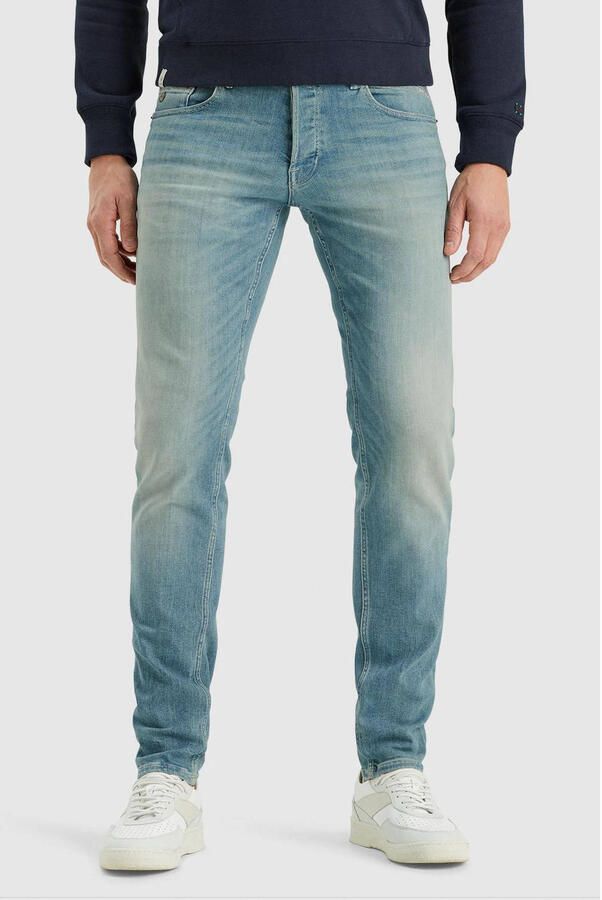 CAST IRON Heren Jeans Shiftback Tapered Faded Green Tone Blauw - Foto 5