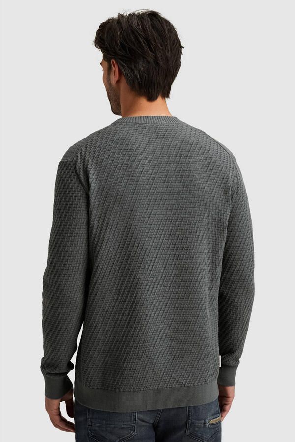 CAST IRON Heren Truien & Vesten Regular Fit Cotton Stretch Structure Grijs - Foto 6