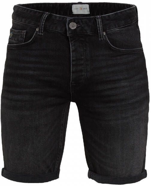 Cast Iron jeans short Cope black faded stretch
