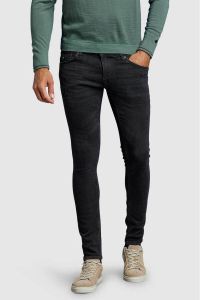 Zwarte Cast Iron Slim Fit Jeans Riser Slim Comfort Black Denim