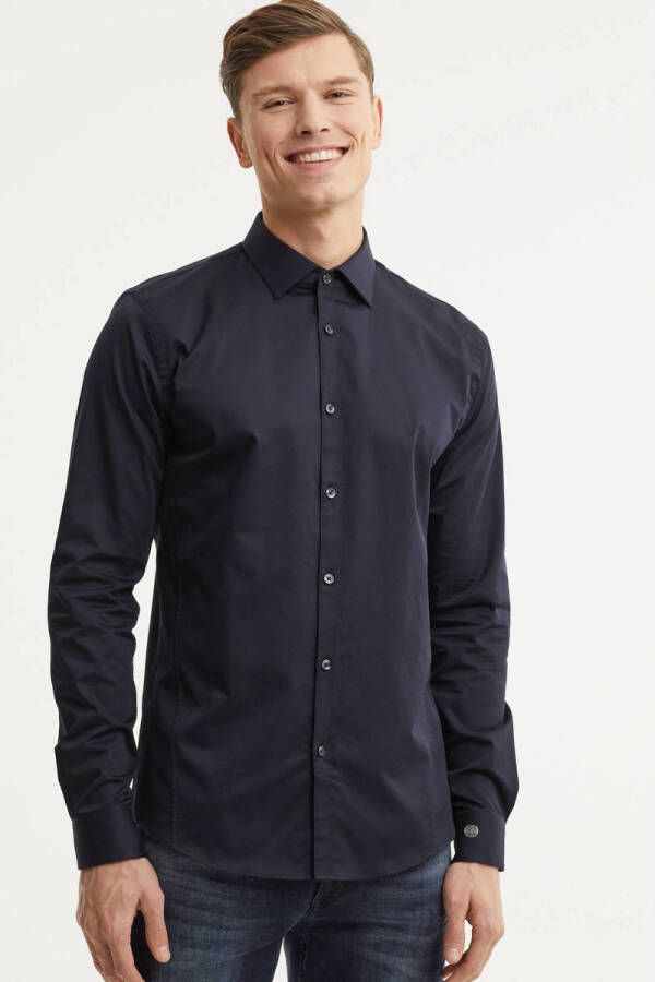 Cast Iron Overhemd- CI L S Shirt Corbra Zwart Heren