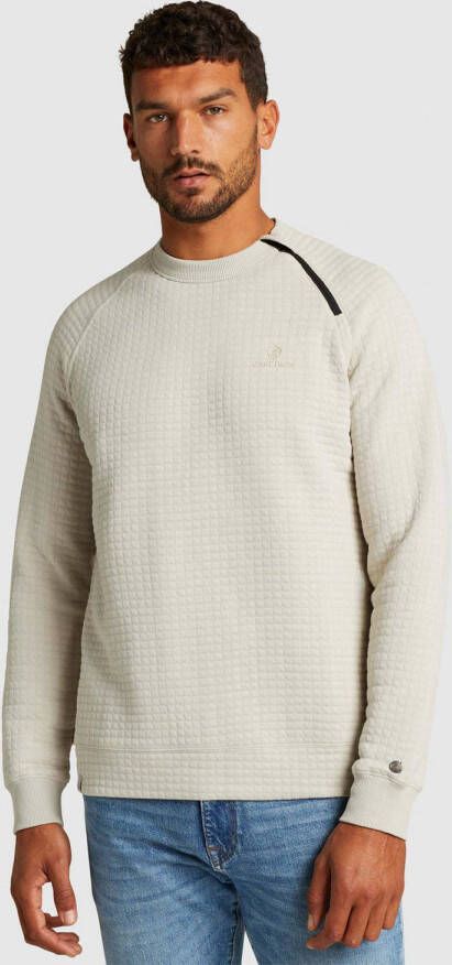 Cast Iron sweater met textuur ecru