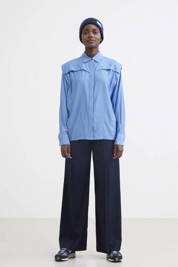 Catwalk Junkie blouse met all over print blauw
