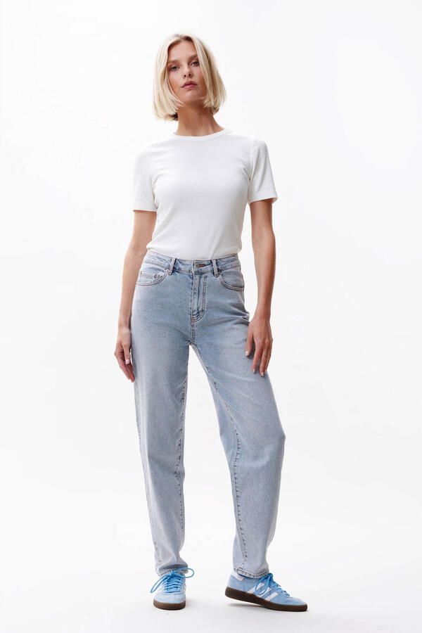 Catwalk Junkie Donkerblauwe Barrel Jeans Blue Dames - Foto 5